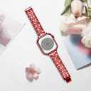 Bands Compatible with Apple Watch 49mm 46mm 42mm 45mm 41mm 44mm 40mm, Bling Rhinestone Diamond Metal Replacement Strap for iWatch Series 10/9 / 8/7 / 6/5 / 4/3 / SE/Ultra Women Men