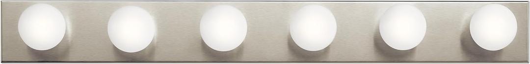 Kichler 6-Light Bathroom Vanity Light, Brushed Nickel, 36 in