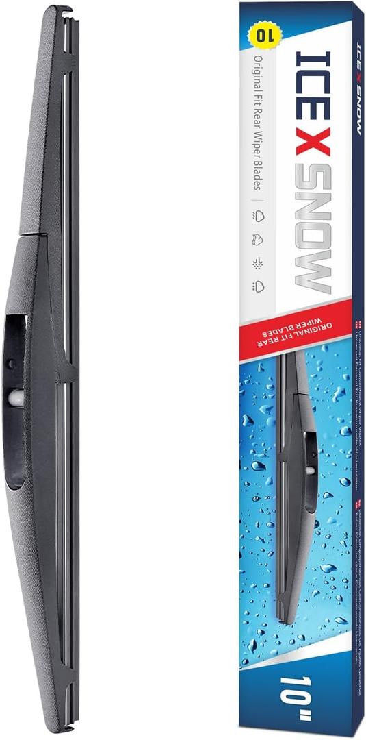 10" Rear Wiper Blade Replacement for Honda HR-V 2022-2016, Outlander Sport 2022-2011 Nissan Leaf 2017-2011 Mazda CX-3 21-16, QX80 21-14 Infiniti QX56/ QX80 Back Windshield Wiper Blade(10B/ H250)