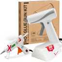 Mini hot glue gun Kit with 30 Glue Sticks, Hot Melt, High Temp for School Crafts DIY Arts and Quick Home Repairs (Orange Glue Gun)