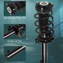 AUTOMUTO Strut Spring Assembly Front Pair struts and Shock Absorber for Volkswagen for Tiguan 2009-2017 Replace for 11090