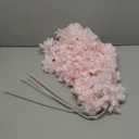 4 Forks100Cm Floating Snow Cherry Blossoms Flower for Road Leading Wedding Hall Artificial Silk Flower Wall Home Decoration(Pink)