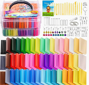 Polymer Clay 51 Colors, CiaraQ Modeling Clay for Kids, Oven Bake Clay with Sculpting Tools, Non Toxic, Ideal for Sculpture, Crafting, DIY Projects. (Assorted Colors, 0.7oz/Colors)