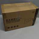 Wisuce Desk Organizer with Drawers - Bamboo Desktop Organizer Storage | Natural-White Wood Desk Drawers Organizer for Bills, Office Supplies, Cosmetics, Seals No Assembly Required (13L x 6.6W x7.87H)