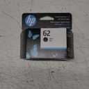 HP 62 Black Ink Cartridge | Works with Envy 5540, 5640, 5660, 7640, OfficeJet 5740, 8040, OfficeJet Mobile 200, 250 | Instant Ink Eligible | C2P04AN | Packaging May Vary