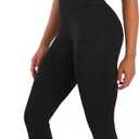 Women's High Waist Capri Leggings with Pockets Tummy Control Cropped Yoga Pants for Summer Fitness Workout Athletic (S)