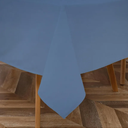 Majestic Giftware PVC Faux Leather Rectangle Tablecloths | (TCE31-54120) Sky Blue Waterproof & Spill Proof Dining Table Cover | Decorative Washable Tablecloth for Home, Kitchen, Party (54X120)