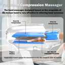 Hand Massager with Heat and Compression for Arthritis and Carpal Tunnel Relief, Finger Wrist Massager with 9 Modes & Hot Cold Therapy, Gifts for Women Men, Black