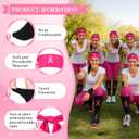 Christmas Football Socks Pink Ribbon Stickers Sports Headbands for Women Youth Running Tennis Yoga Sports