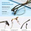 Blue Light Blocking Glasses Vintage Half Frame UV Clear Lens Anti Eyestrain Computer Gaming Glasses for Men Women