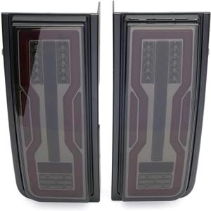 2PCS LED Rear Tail Light Compatible With Hummer H2 2003-2009 3-In-1 Reverse Light Brake Light Turn Signal Light(Smoke lens)