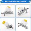 Brake Master Cylinder with Reservoir No.26401-AG031 for Subaru Forester 2008-2013 Hydraulic Master Cylinder Aluminum Alloy,Plastic 1 Pc