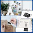 Eclirgan 1.2-Inch Medium Paper Clamp with Heavy-Duty/Rust-Resistant/Folding,96-Pack Thick Metal Binder Clip in 8 BoxesBlack Paper Clips Set for DIY/Crafts/File/Paperwork