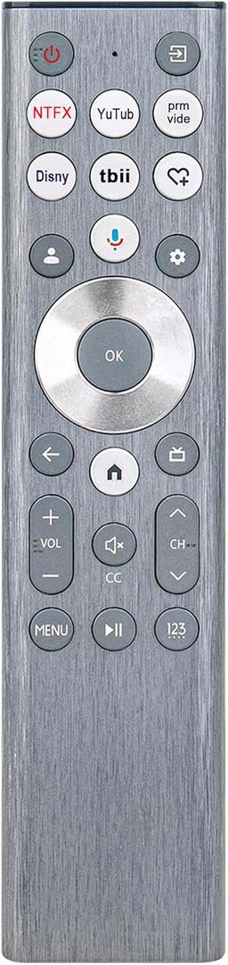 ERF6A80 Replace Voice Remote Control with Backlit fit for Hisense U6 U7 U8 Series Mini-LED ULED 4K UHD Google Smart TV 55U8N 65U8N 75U8N 85U8N 100U8N 55U7N 65U7N 75U7N 55U6N 65U6N 75U6N 85U6N