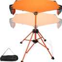 Lightweight Folding Bar Height Table, 36 Inch, Adjsutable Height & Cup Holder  Collapsible, Portable, Compact with Carry Bag for Lawn BBQ, Lounge, Picnic, Camping and Travel