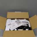 CML Hardware (4 Pack) Passage Door Knob, Matte Black Interior Door Lock Set for Hallway or Closet, No Locking, Round Ball Handle