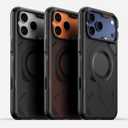 Aulumu A17 iPhone 17 Pro Max Case | MagSafe Compatible | Touch-Sensitive Buttons | Integrated Drop Protection | Military-Grade Outdoor Design Black