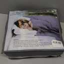 Weighted Idea Weighted Blanket for Adults (Light Grey,48"x72",15lbs) Cooling Breathable Heavy Blanket with Premium Glass Beads All-Season Soft Thick Comfort