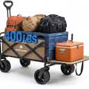 Collapsible Beach Wagon Cart with Wheels 440LBS Large Capacity