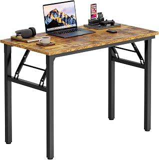 Need Office Computer Desk 35.8 Inch Sturdy Folding Laptop Table Retro
