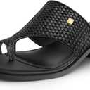 PIZZ ANNU Women's Aurelia Low Block Chunky Heels Sandals Open Toe Slip on Mules Comfortable Dressy Summer Pump Shoes with 1.57 Inches Tall Thick Heel, 9