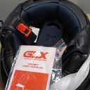 GLX M14 Open Face Motorcycle Helmet - Matte Black, Small - DOT Approved