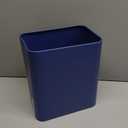 TIPGO Small Metal Trash Can, 2.1 Gallon Slim Trash Can for Bathroom, Wastebasket Garbage Bin for Bedroom, Office, Kitchen, Under Sink (Blue)