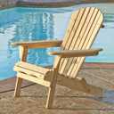 W Home Lounge Chair, Natural Finish