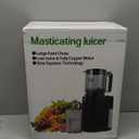 Cold Press Juicer, 5.5inch Wide Feed Chute Juicer Machine, Slow Masticating Juicer for Whole Vegetables & Fruits, Black
