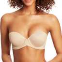 Maidenform Women's Self Expressions Stay Put Strapless Bra, Underwire, 5-Way Convertible Straps (34A, Body Beige)