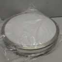 Drosbey 36W Dimmable LED Ceiling Light Fixture, 12 inch Flush Mount Light Fixture, Ceiling Lights for Bedroom, Kitchen, Bathroom, Super Bright 4000 Lumens, 400W Equivalent, 5000K Daylight White (Brush Nickel-Daylight)