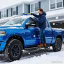 OEDRO Running Boards Compatible with 19-26 Chevy Silverado GMC Sierra 1500 | Crew Cab 2020-2026 2500HD 3500HD, Two Stairs Side Steps, Bolt-on Nerf Bars Step Rail, Black