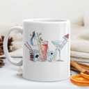 Mahjong Cocktail mug Gifts for Mah Jong Lover Players,mahjong gifts for women,Mah jong Accessories Ceramic Coffee Tea Mug 11 oz