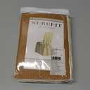 SureFit Natural Cotton Duck Dining Chair Slipcover  Full Length Relaxed Fit Chair Cover/Perfect for Adding Accents to Your Dining Room