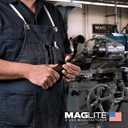 MagLite 3-Cell D Incandescent Flashlight Water-Resistant, Adjustable Beam, High-Intensity Krypton Bulb Black