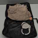 Inflatable Foot Rest Pillow for Travel - Adjustable Height Flight Foot Rest with Eye Mask and Earplugs for Kids & Adults on Airplane, Car, Train, Office, and Home (Gray, 1 PCS)