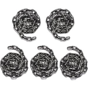 5 Pieces 6 Feet Halloween Chain Props Fake Halloween Plastic Chain Decorations for Prisoner Cosplay Chain Links for Halloween Party Haunted House Accessories