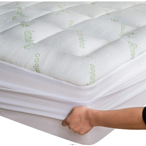 Niagara Sleep Solution Bamboo Full Size Mattress Topper, Mattress Pad, Mattress Cover 54x75 inches