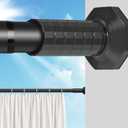 Extra Long Tension Curtain Rod No Drill Adjustable 51-148In