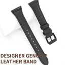 Slim Leather Bands Compatible with Samsung Galaxy Watch 7/6/5/4/FE 40mm 44mm,Watch 5 Pro 45mm/Watch 4 Classic/Watch 3 41mm, 20mm Watch Band for Women