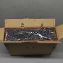 Venssu 5 Row Card Storage Box For Trading Cards With DualFunction Playmat Lids,3800+ Mtg Deck Box With 24 Colorful Divider Tabs,Trading Card Storage Compatible with Magic Cards(Black and Red)