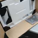 Sweetcrispy Freestanding Electric Fireplace Heater, 26 Indoor Fireplace with 3D Flame Effect, Overheating Safe Design, Energy Saving Space Heater with 12H Timer&Remote for Living Room, Bedroom, Black