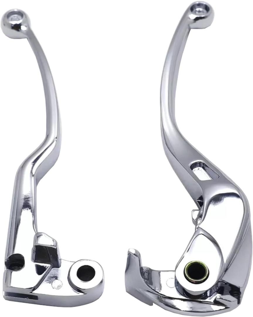 CBR Motorcycle Replacement Brake Clutch Hand Lever Compatible with Honda CBR600RR 2007-2024 53182MEE000 53170MEL006(Silver)