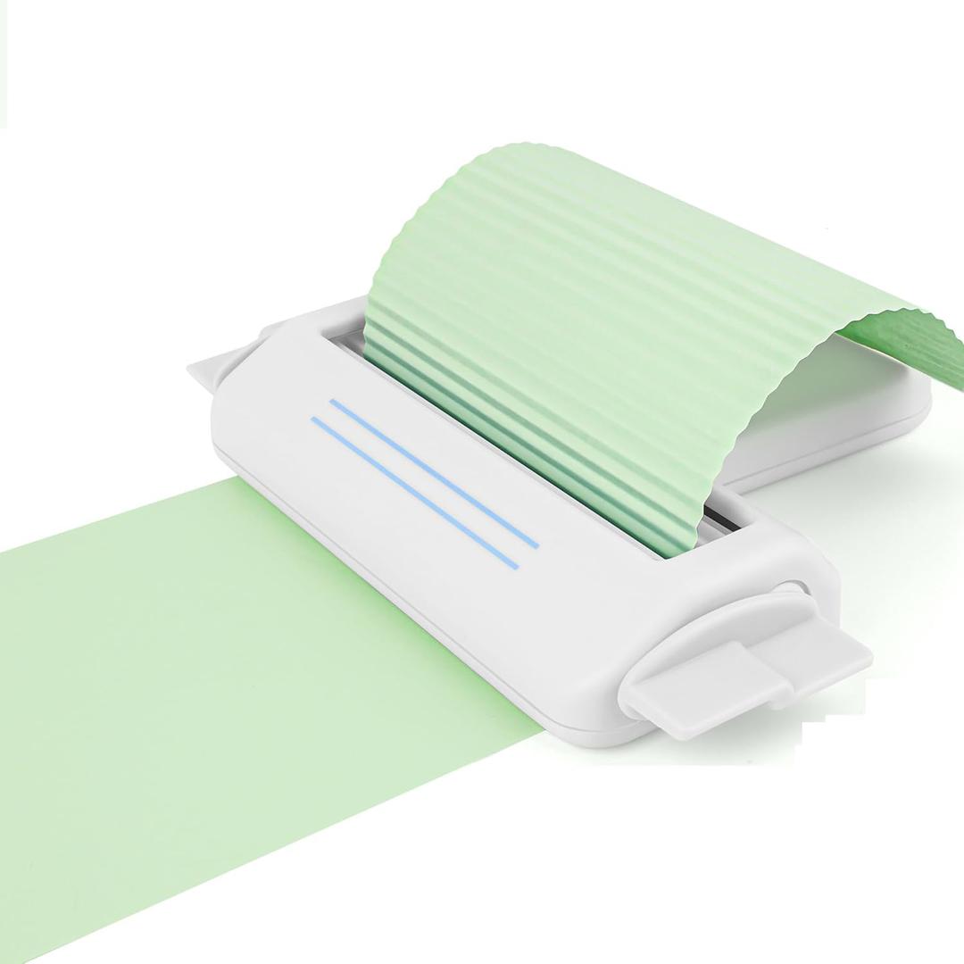 Paper Crimper for Crafts, Paper Crimper Tool for Making Wave Shaper, DIY Arts Crafts (White)