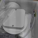Bathroom Exhaust Fan with 3CCT LED Light, Ultra-Quiet 1.0 Sone & Effective Ventilation at 100 CFM, Easy Retrofit Without Attic Access for Moisture and Odor Control, 8.07" x 8.07"
