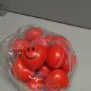 24 PCS Valentine's Day Heart Stress Balls,Red Smile Face Squeeze Balls,Heart Shaped Foam Balls for Kids and Adults,Valentine Party Favors