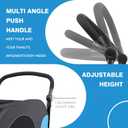 Pet Stroller for Large Dogs, All Terrain 4 Wheels for Jogging Running, Dog Stroller for Large Dogs Up to 88lbs, Foldable Dog Strollers with Adjustable Handle & Breathable Mesh