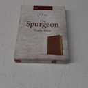 KJV Spurgeon Study Bible, Tan LeatherTouch, Black Letter, Pure Cambridge Text, Study Notes and Commentary, Quotes, Sermons Outlines, Easy-to-Read Bible MCM Type