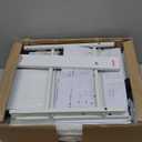 Furologee Nightstands Set of 2, End Table with 2 Fabric Drawers, Night Stand with 2 Hooks, Open Wood Shelf Bedside Table for Bedroom/Living Room/White