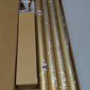 IFELS Heavy Duty Curtain Rods for Windows 66 to 120 Inch, 1 Inch Gold Curtain Rod Adjustable, Decorative Long Curtains Rods with Metal Finials, Easy Installation and Modern Design (A2,Gold,30"-120")